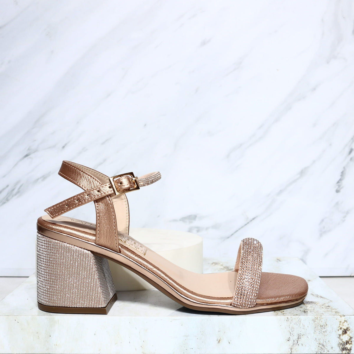 Sandalia 5 1/2 oro rosa para mujer 52662-Z132