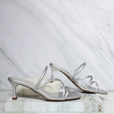 Sandalia tacon plata para mujer 5501-Z471