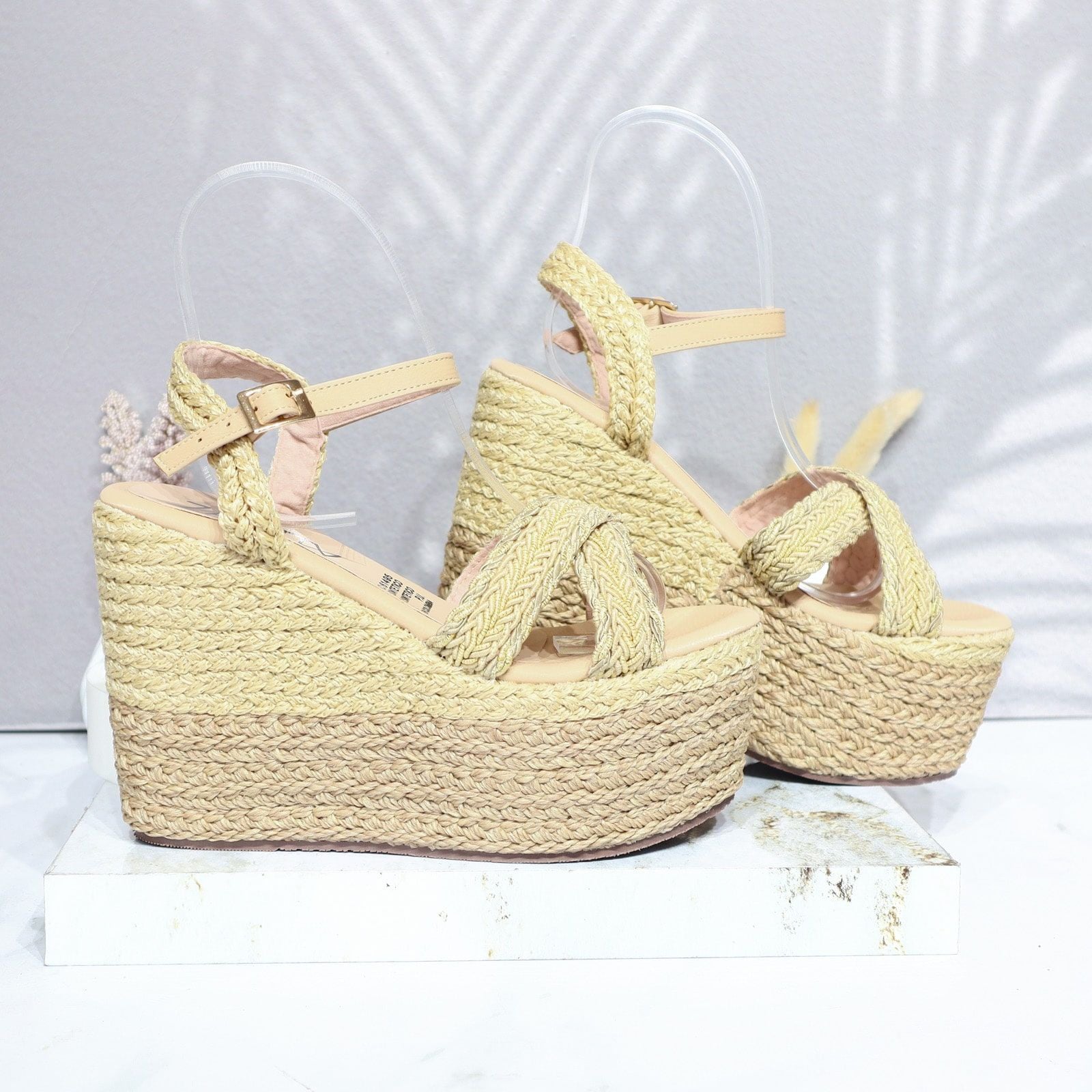 Plataforma alta yute x mani para mujer 587-Z482