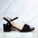Sandalia 5 1/2 negro para mujer 593-Z522