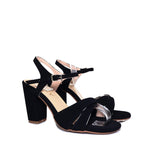 Sandalia tacon negro para mujer 696-Z522
