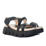 Plataforma baja negro para mujer 7019-Z83