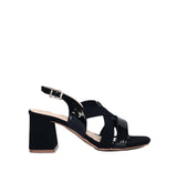 Sandalia tacon negro para mujer 711-Z522