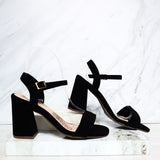Sandalia 7 1/2 negro nobuck para mujer 7500-Z473