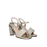 Sandalia tacon champaña para mujer 7593-Z522