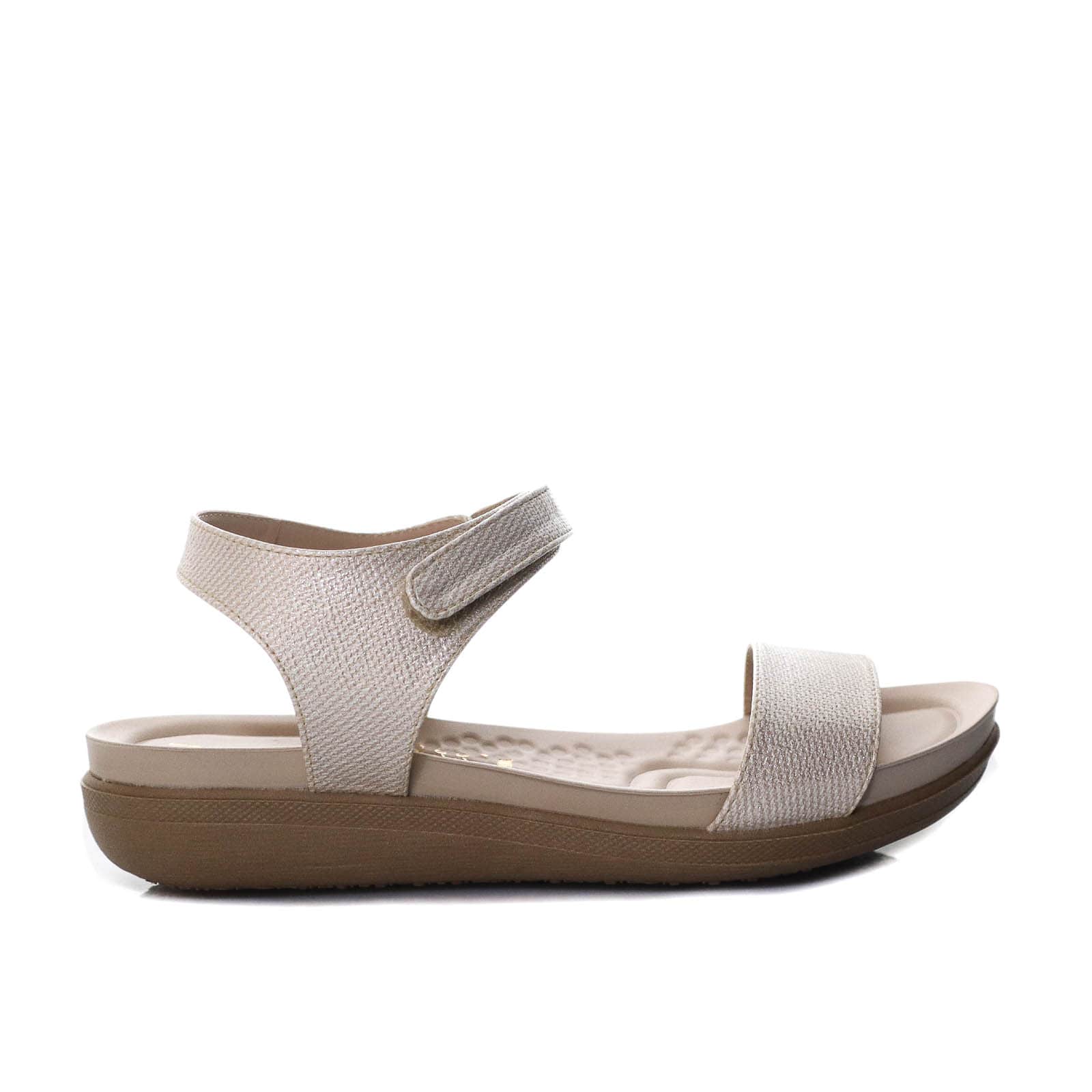 Sandalia plana beige para mujer 8041-Z83