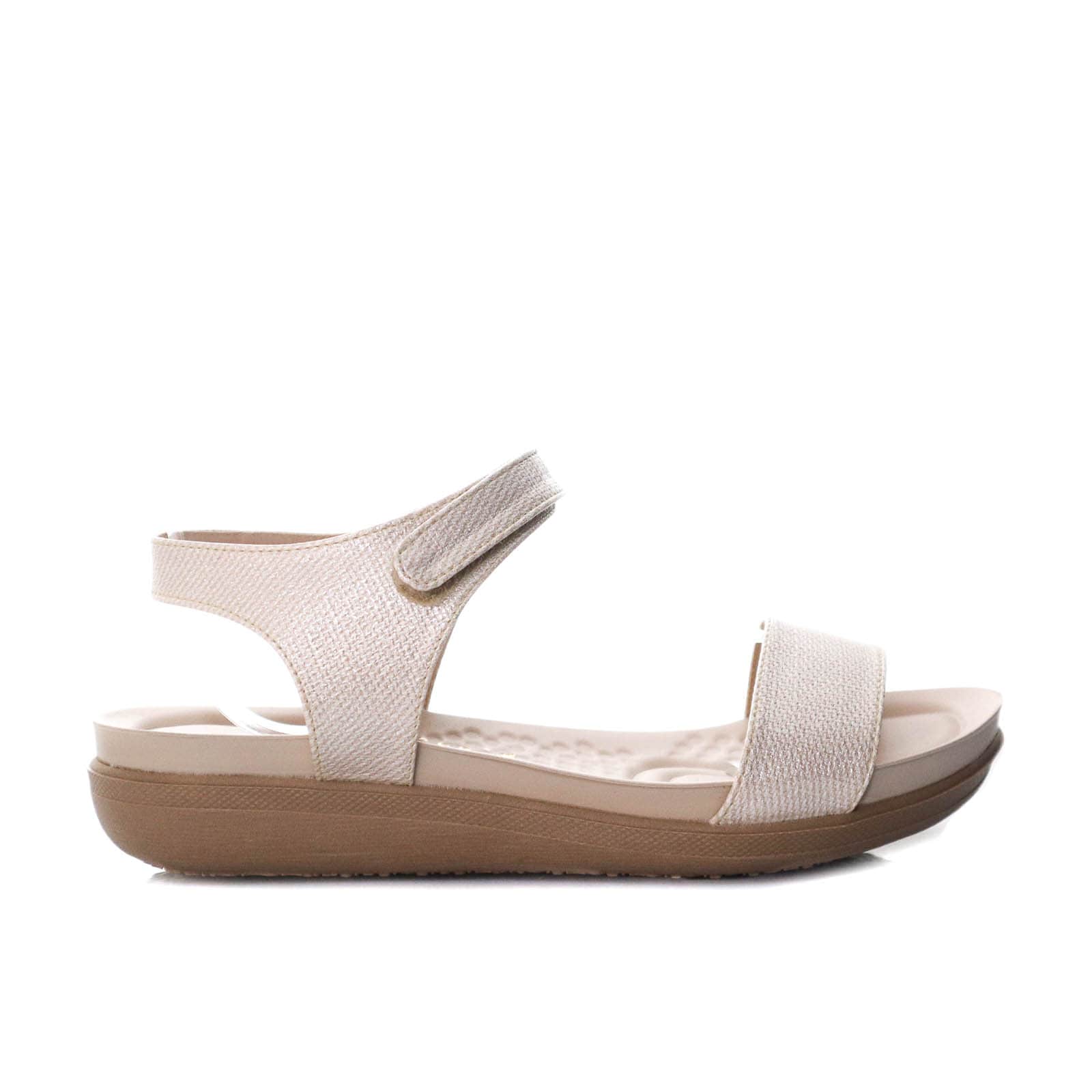 Sandalia plana beige para mujer 8041-Z83
