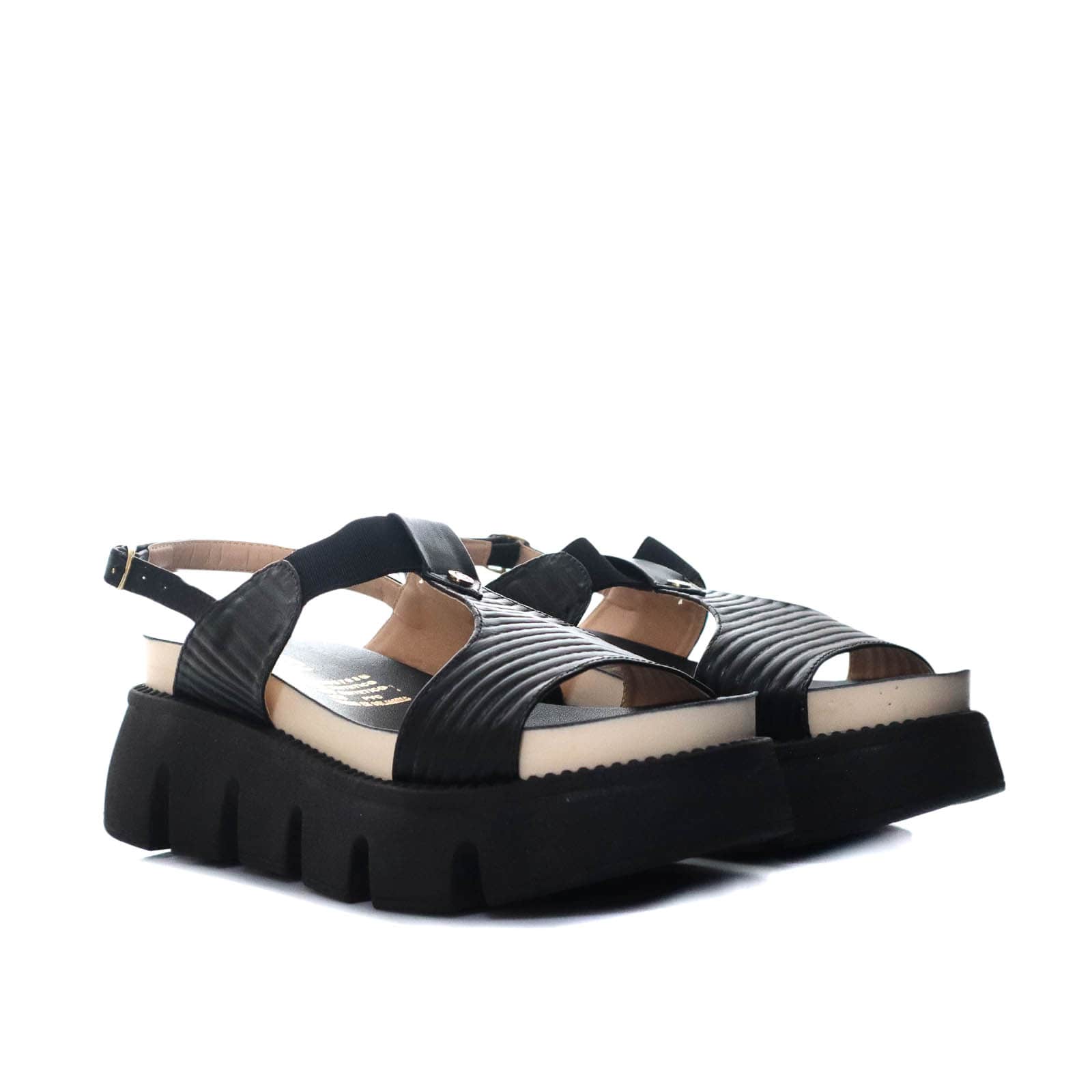 Plataforma baja negro para mujer 8064-Z83