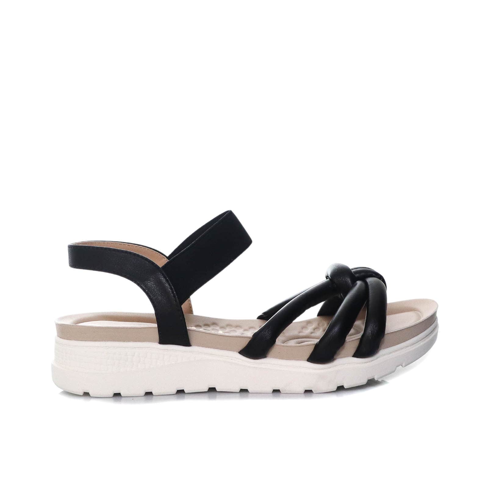 Sandalia plana negro para mujer 8072-Z83