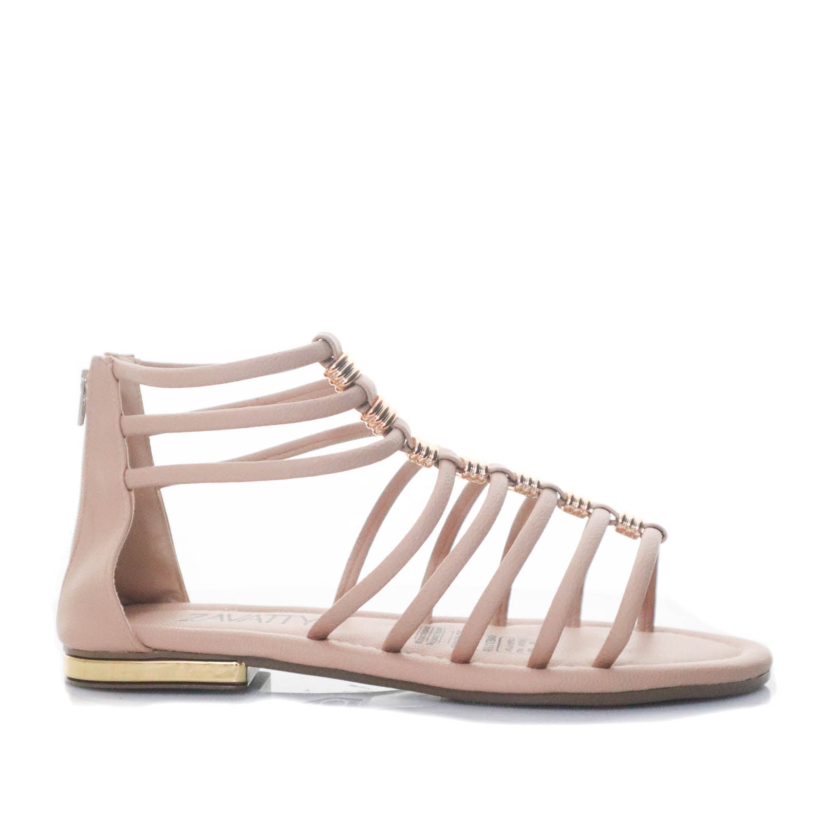 Sandalia plana nude para mujer 825-Z257