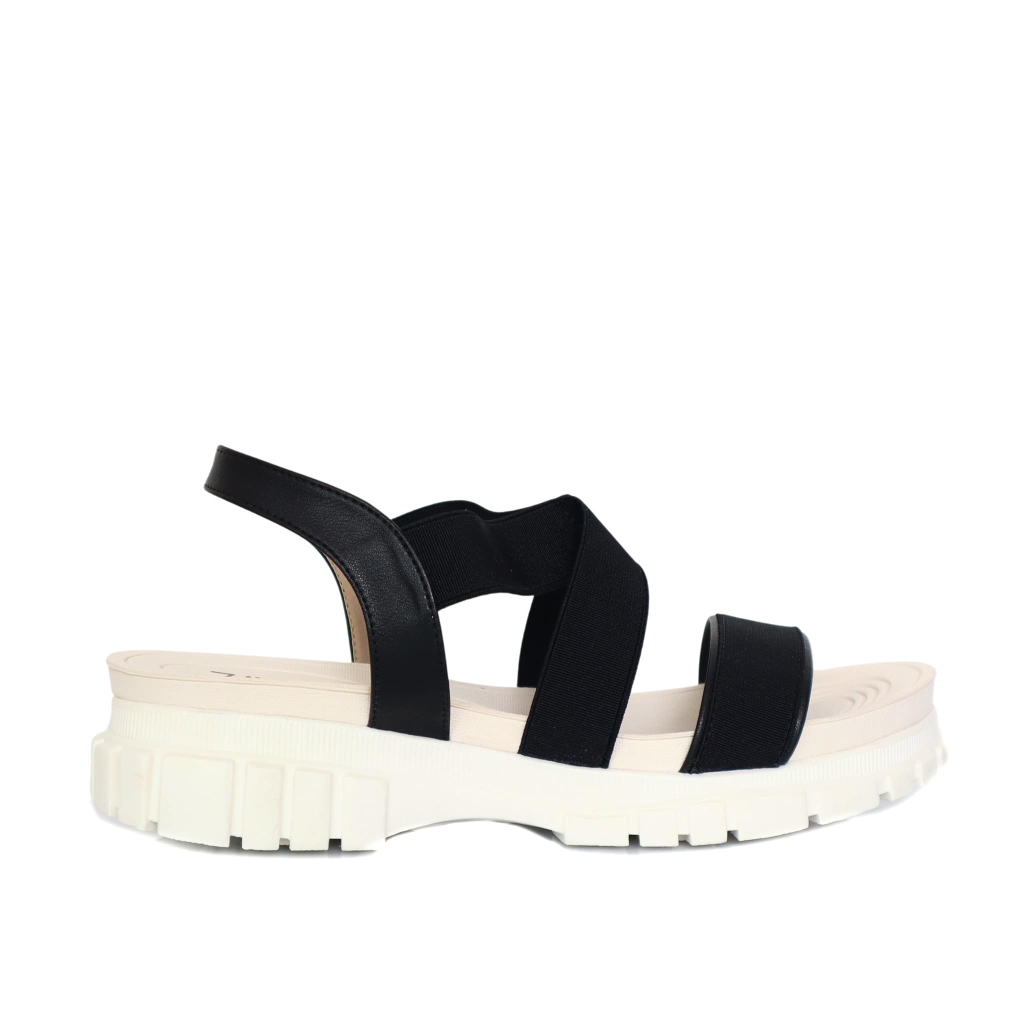 Sandalia plana negro para mujer 9007-Z83