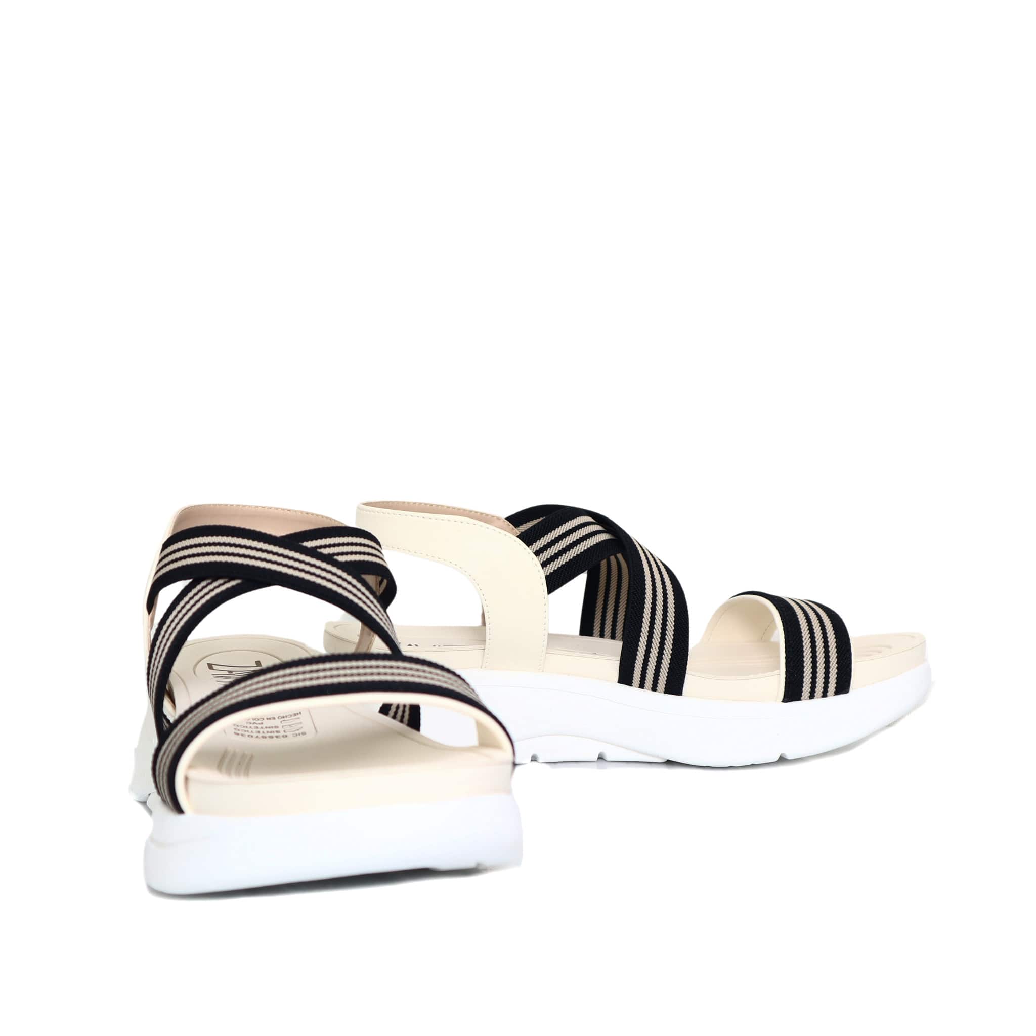 Sandalia plana talco para mujer 9014-Z83