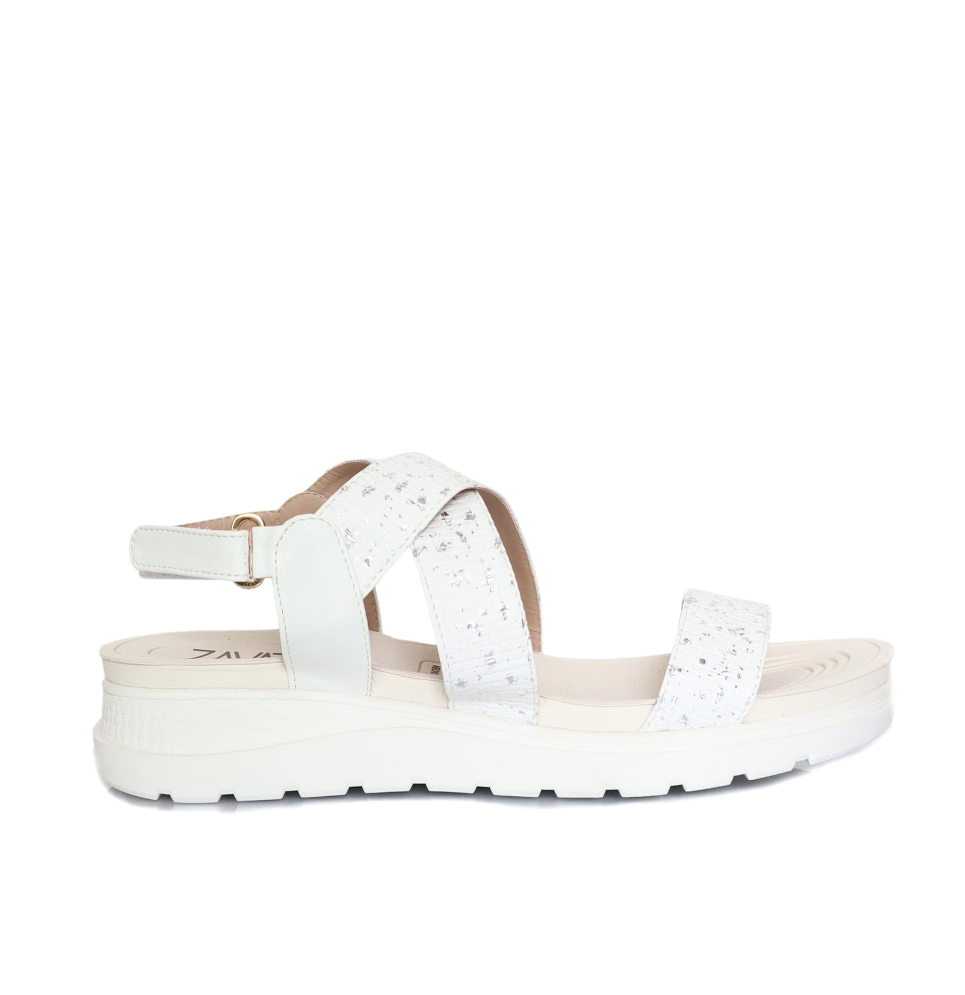 Sandalia plana blanco para mujer 9017-Z83