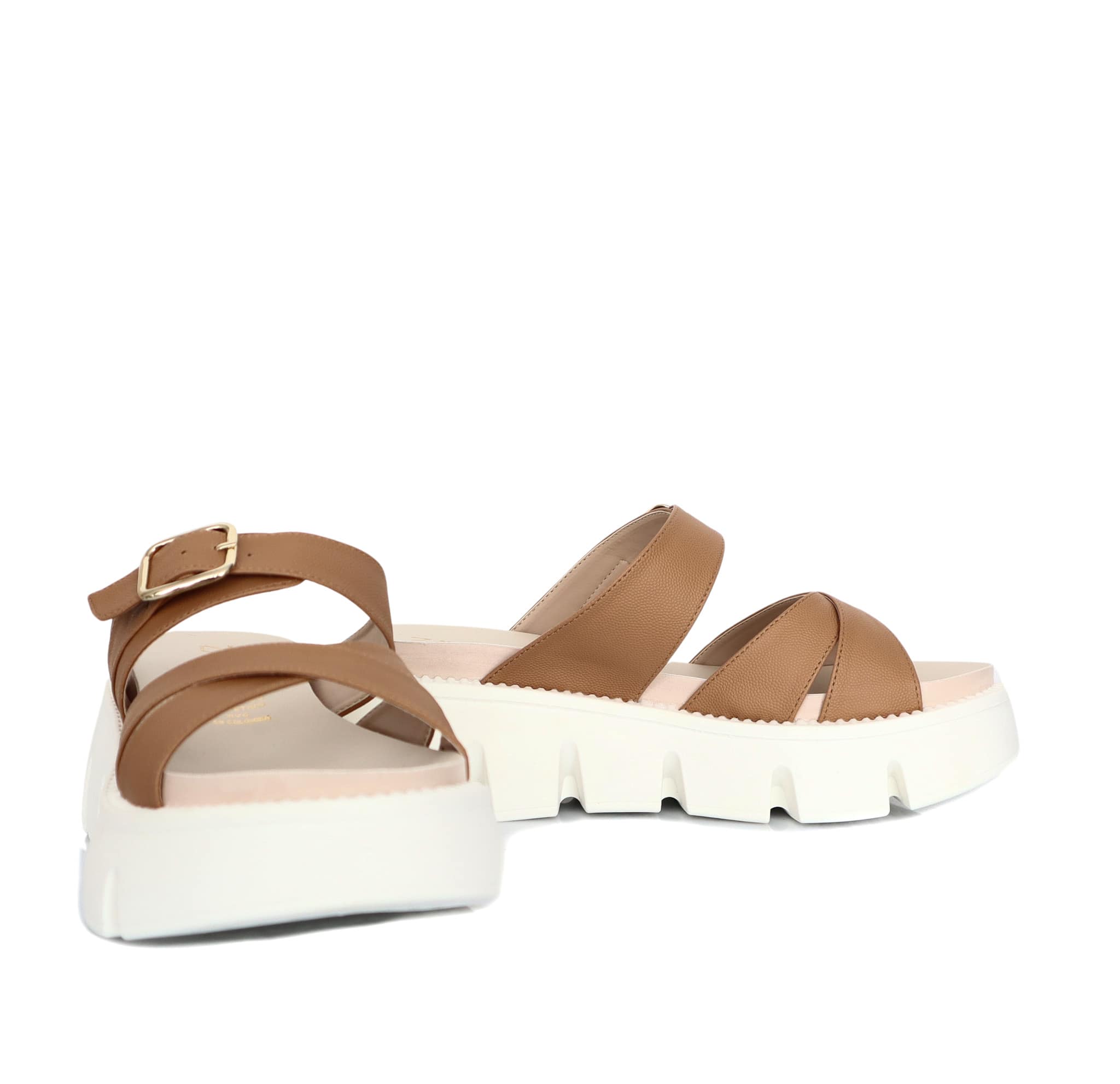 Plataforma baja camel para mujer 9025-1-Z83