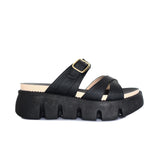 Plataforma baja negro para mujer 9025-1-Z83