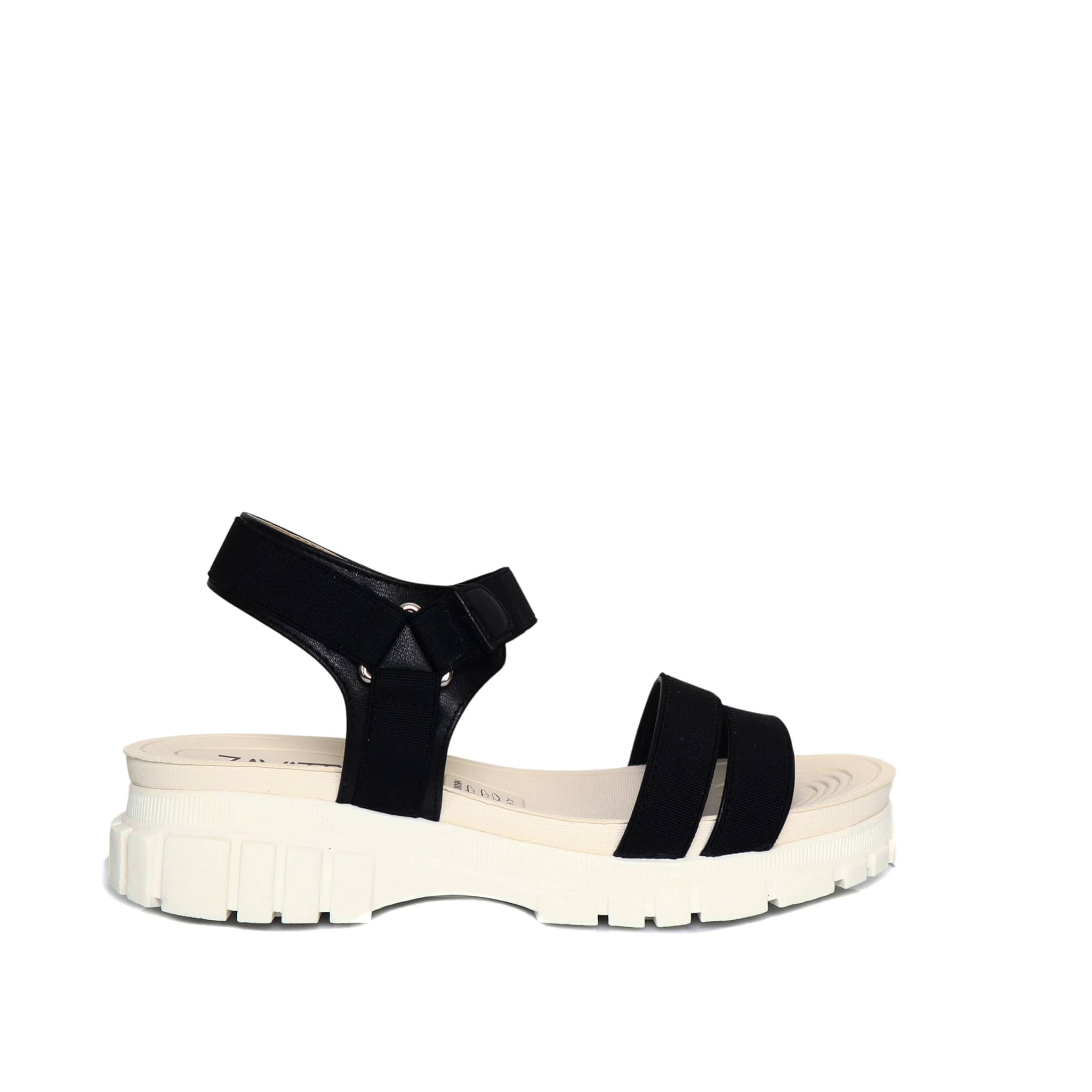Sandalia plana negro para mujer 9034-Z83