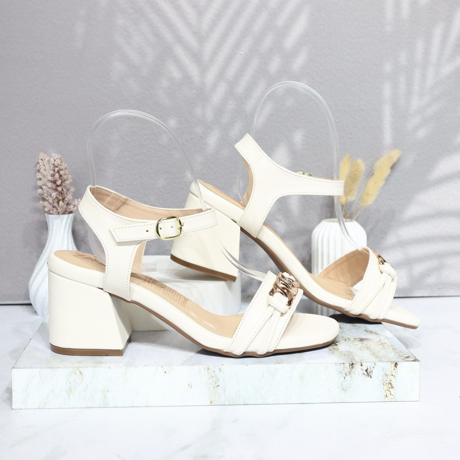 Sandalia tacon talco para mujer A60-Z686