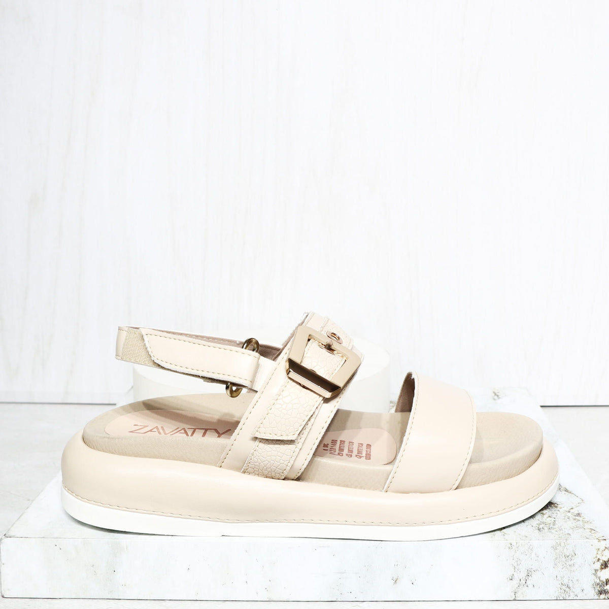 Sandalia canoa beige para mujer C580-Z84