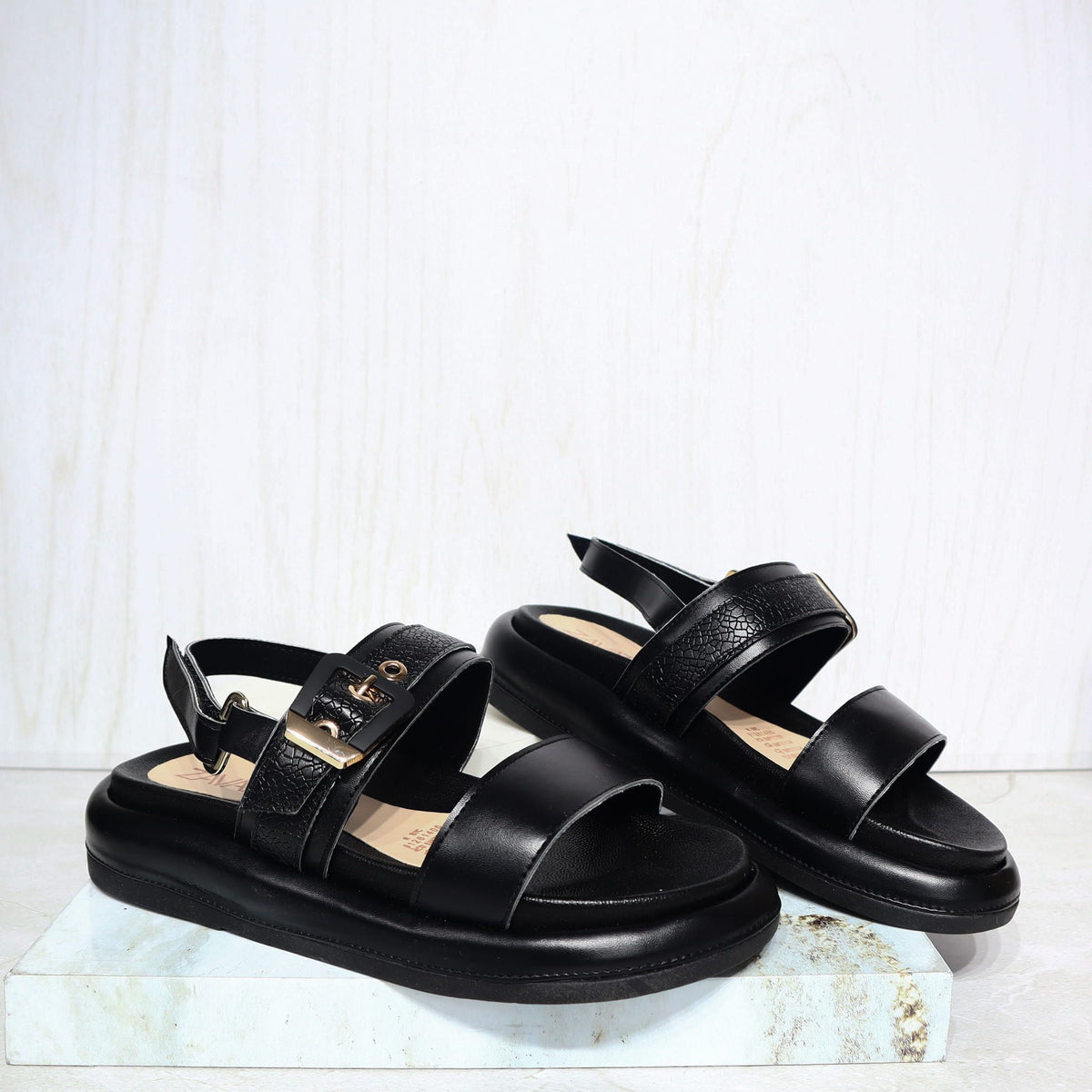 Sandalia canoa negro para mujer C580-Z84