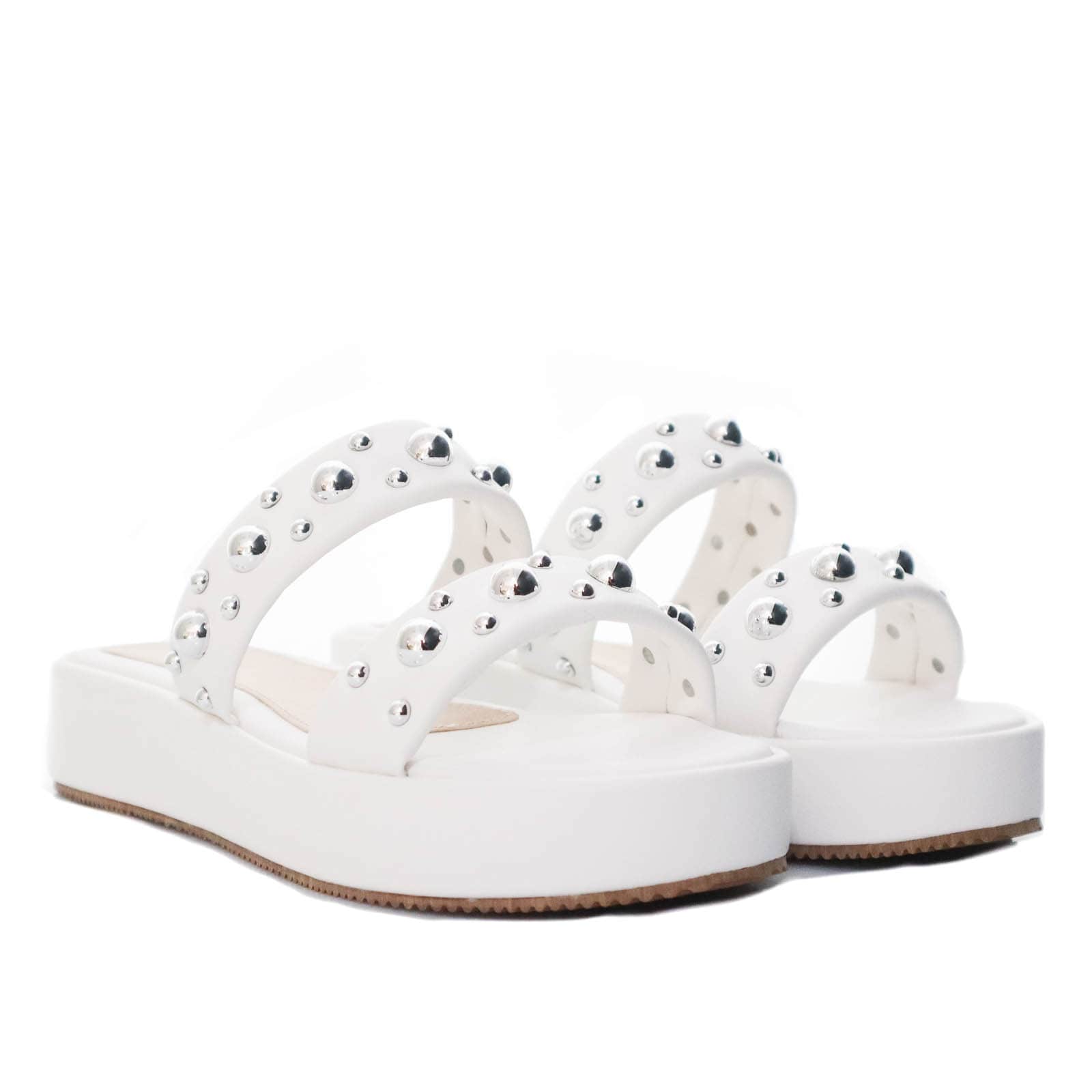Plataforma baja blanco para mujer CH16-Z471