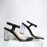 Sandalia 5 1/2 negro para mujer E26-Z686