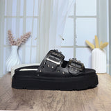 Sandalia tacon negro para mujer H-KIARA