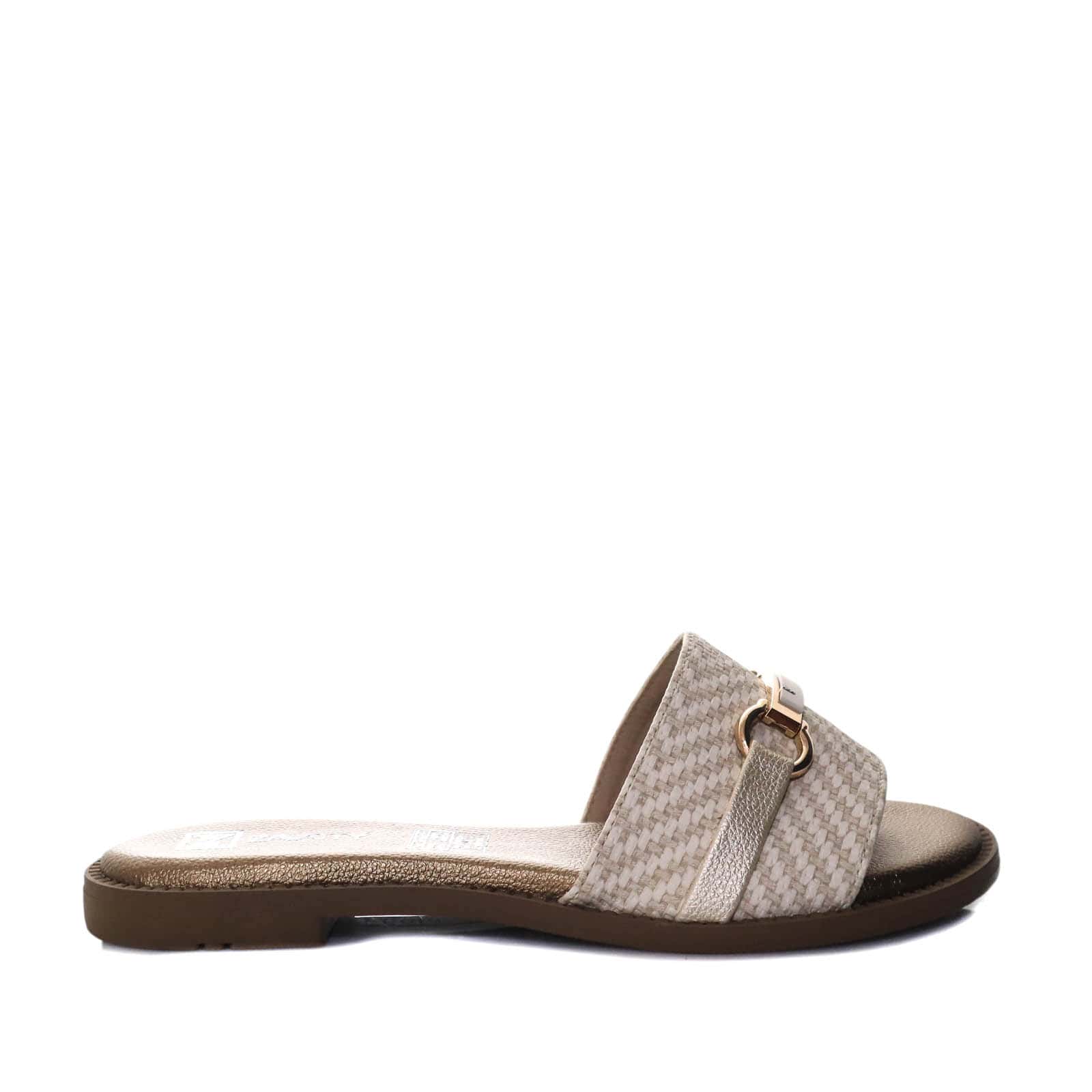 Sandalia plana talco para mujer H-MABEL