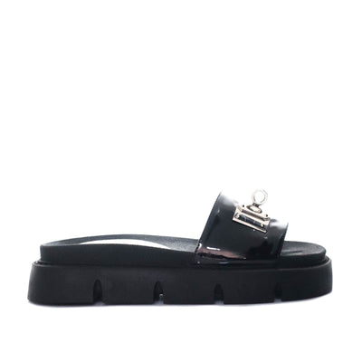 Sandalia plana negro para mujer H-NATY