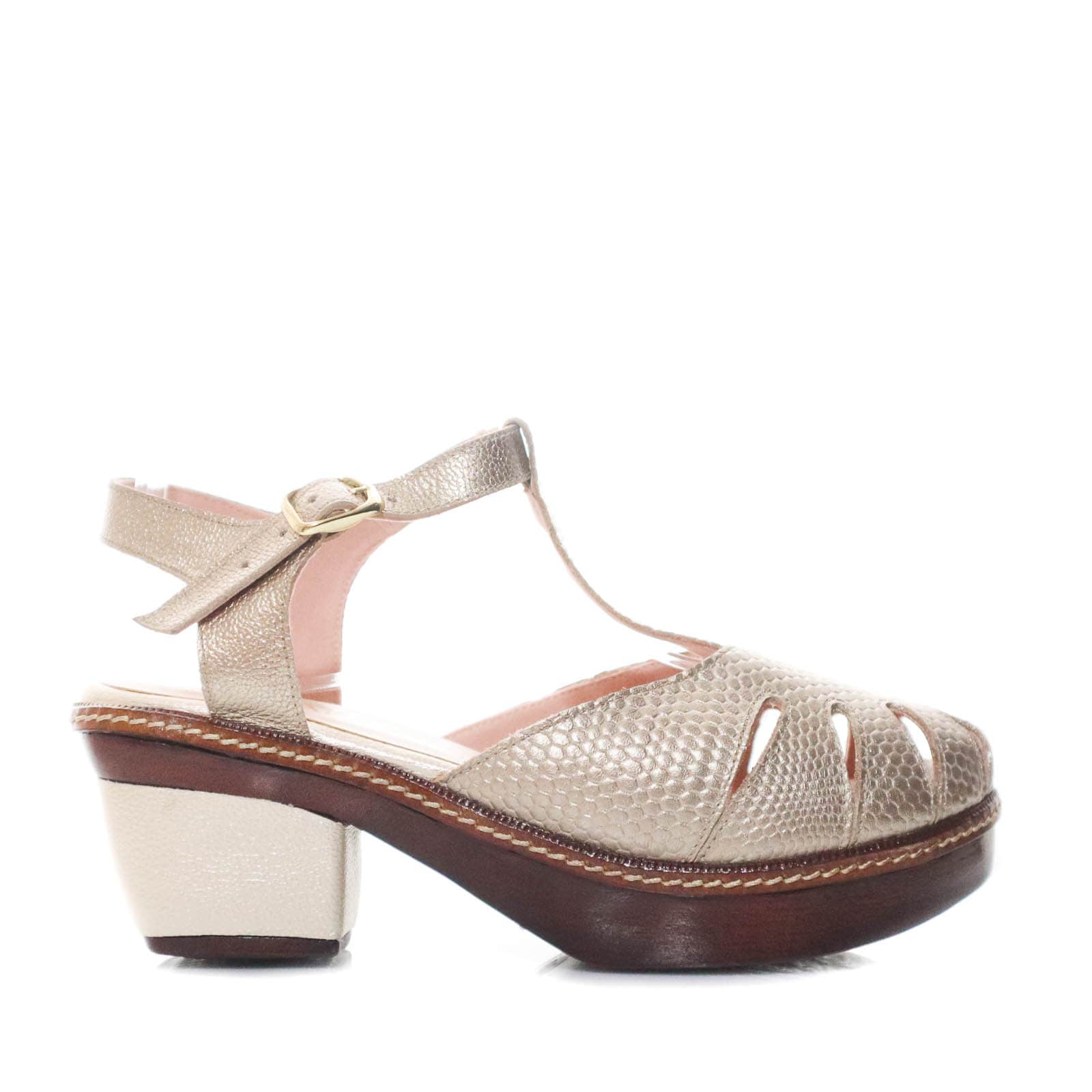 Sleidy metal arena cuero para mujer H-SILVIA