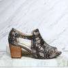 Sandalia tacon plomo cuero para mujer H-WANDA