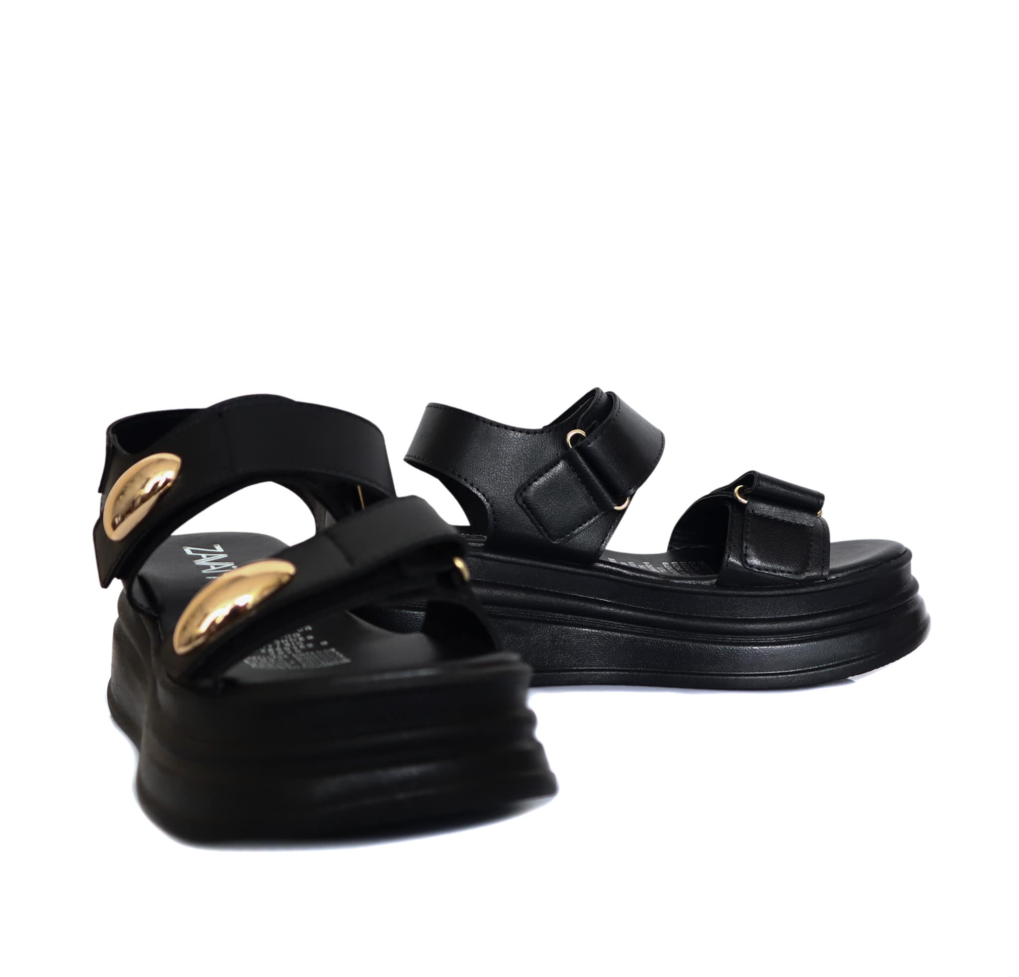 Plataforma baja negro para mujer J150-Z436