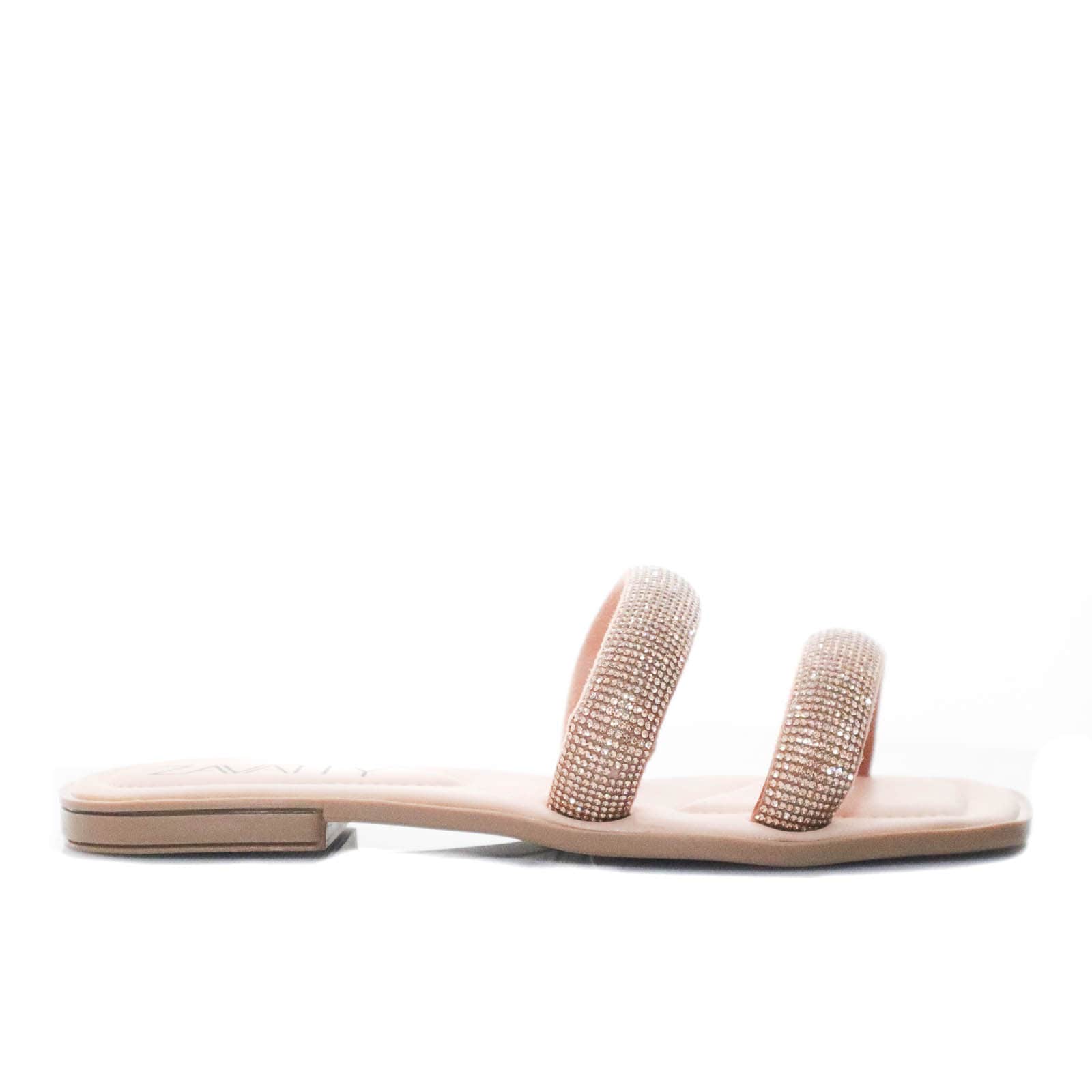 Sandalia plana nude para mujer M011-Z111