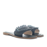 Sandalia plana negro para mujer M020-Z111