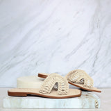 Sandalia plana talco para mujer M082-Z111