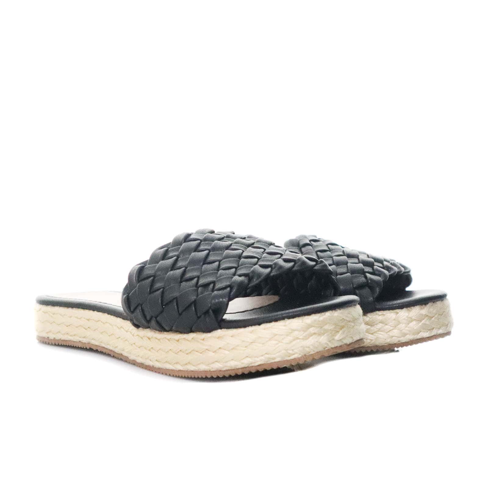 Sandalia plana negro para mujer M105-Z471
