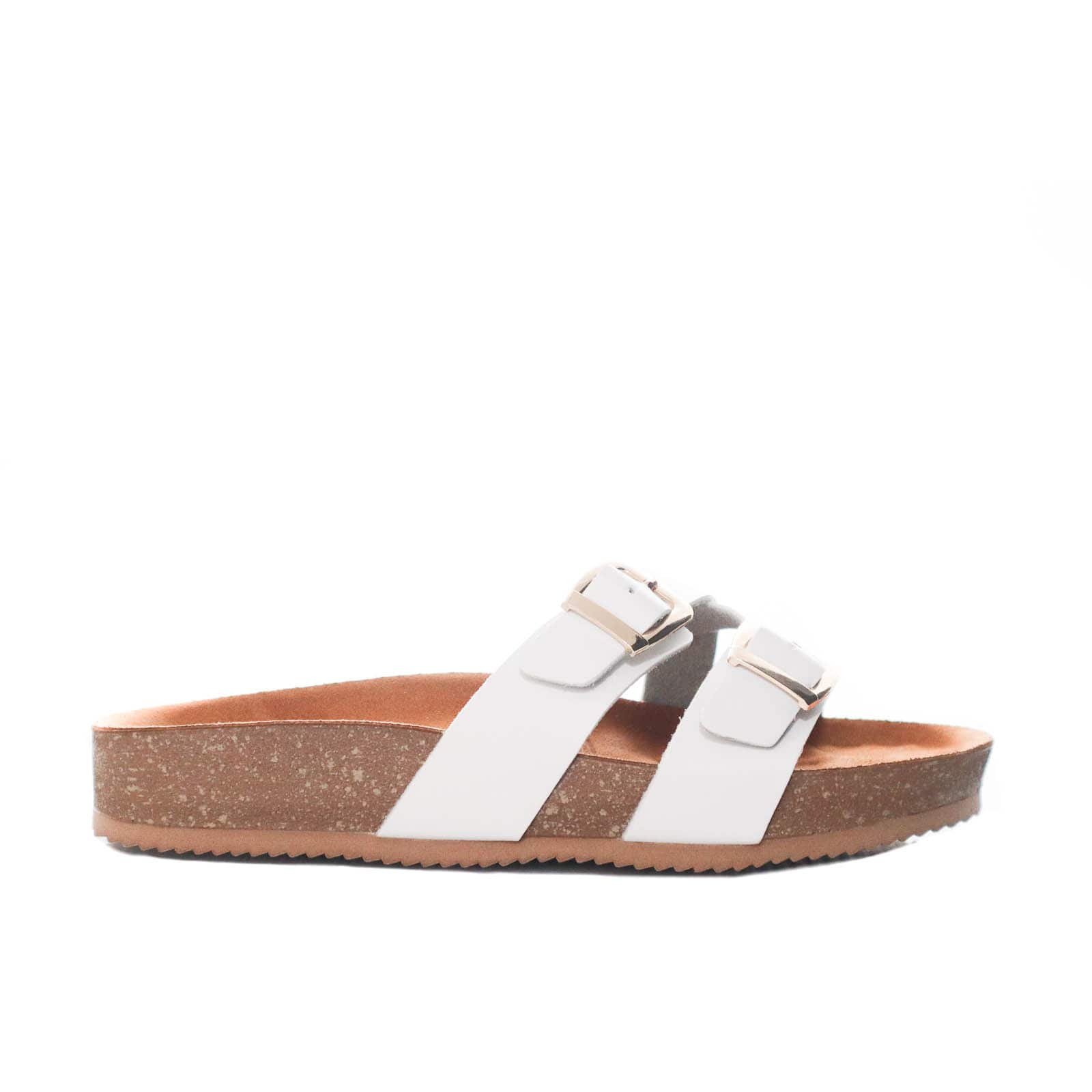 Sandalia plana blanco para mujer M11-Z620