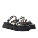 Plataforma baja negro para mujer M18-Z499