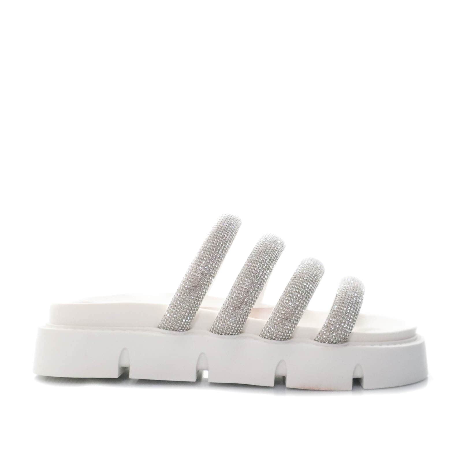 Sandalia plana talco para mujer M24-Z499