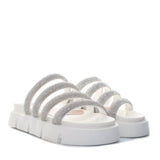 Sandalia plana talco para mujer M24-Z499