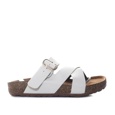 Sandalia plana talco para mujer M34-Z620