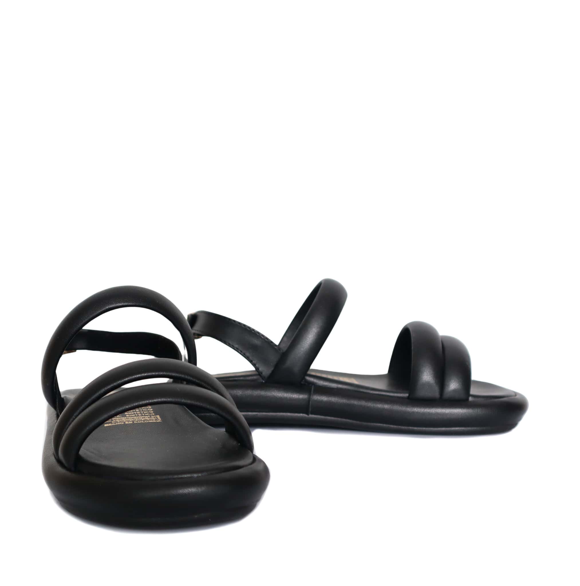 Sandalia plana negro para mujer M67-Z446