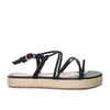 Sandalia plana negro para mujer M86-Z471