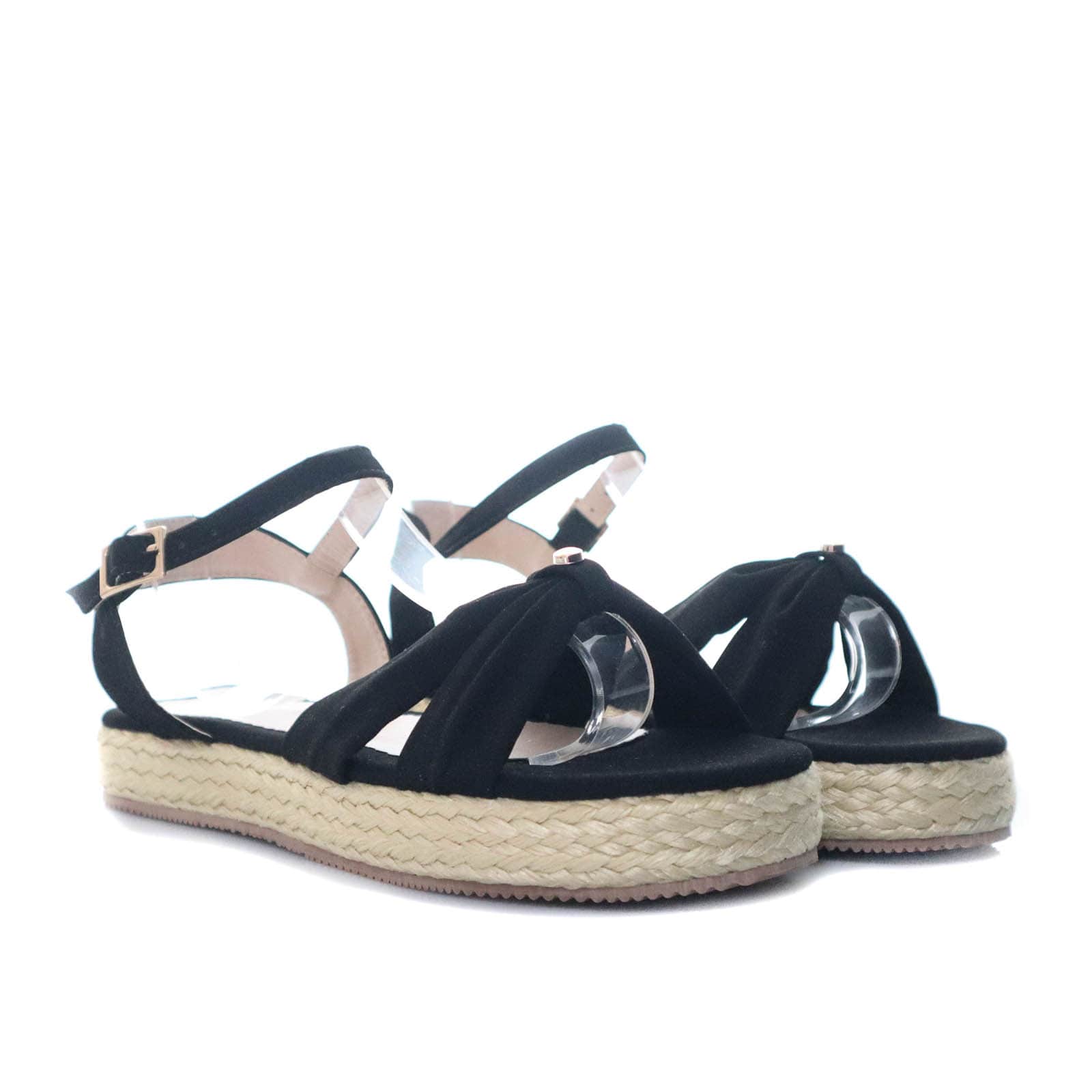 Sandalia plana negro para mujer M93-Z471