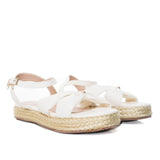 Sandalia plana talco para mujer M93-Z471