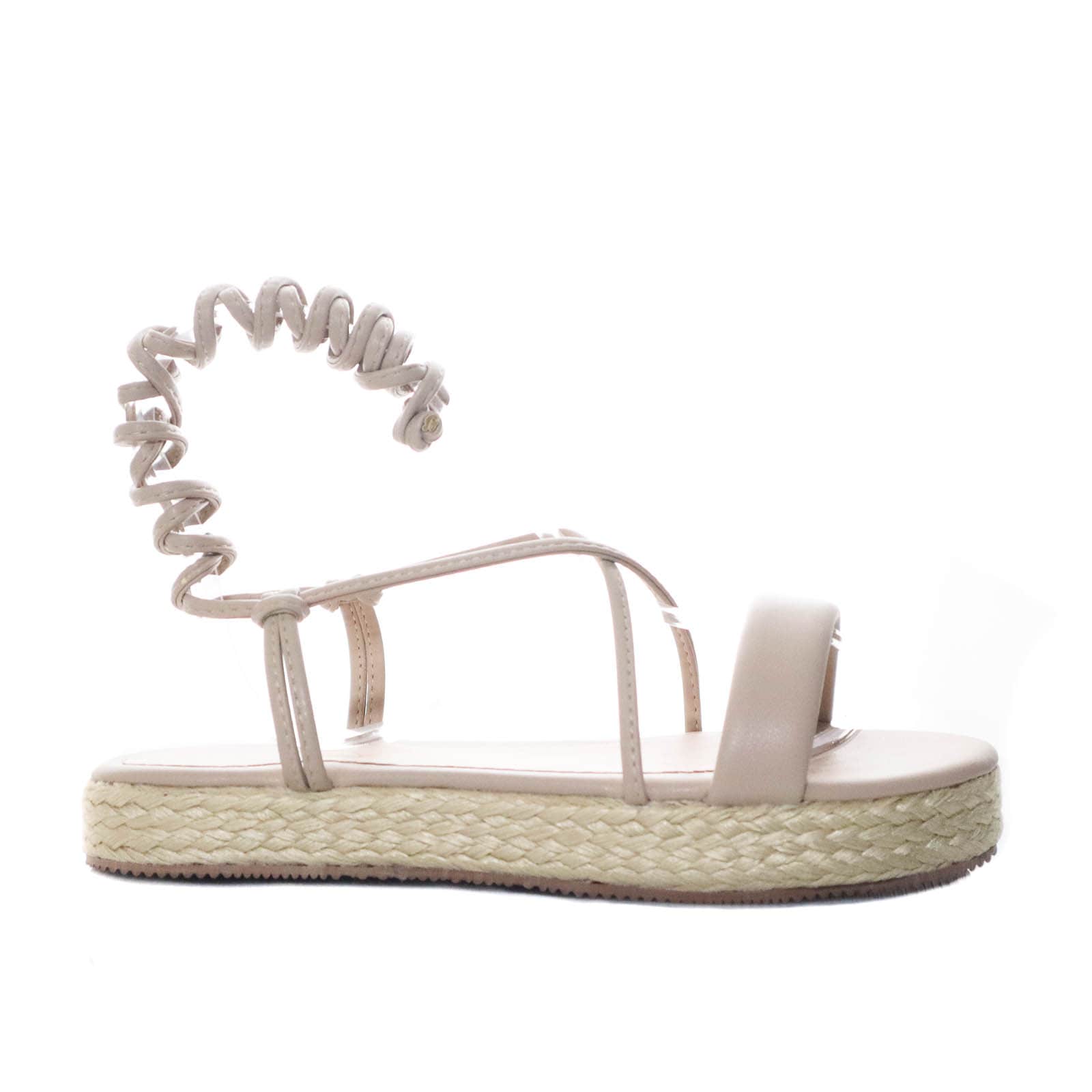 Sandalia plana arena para mujer M95-Z471