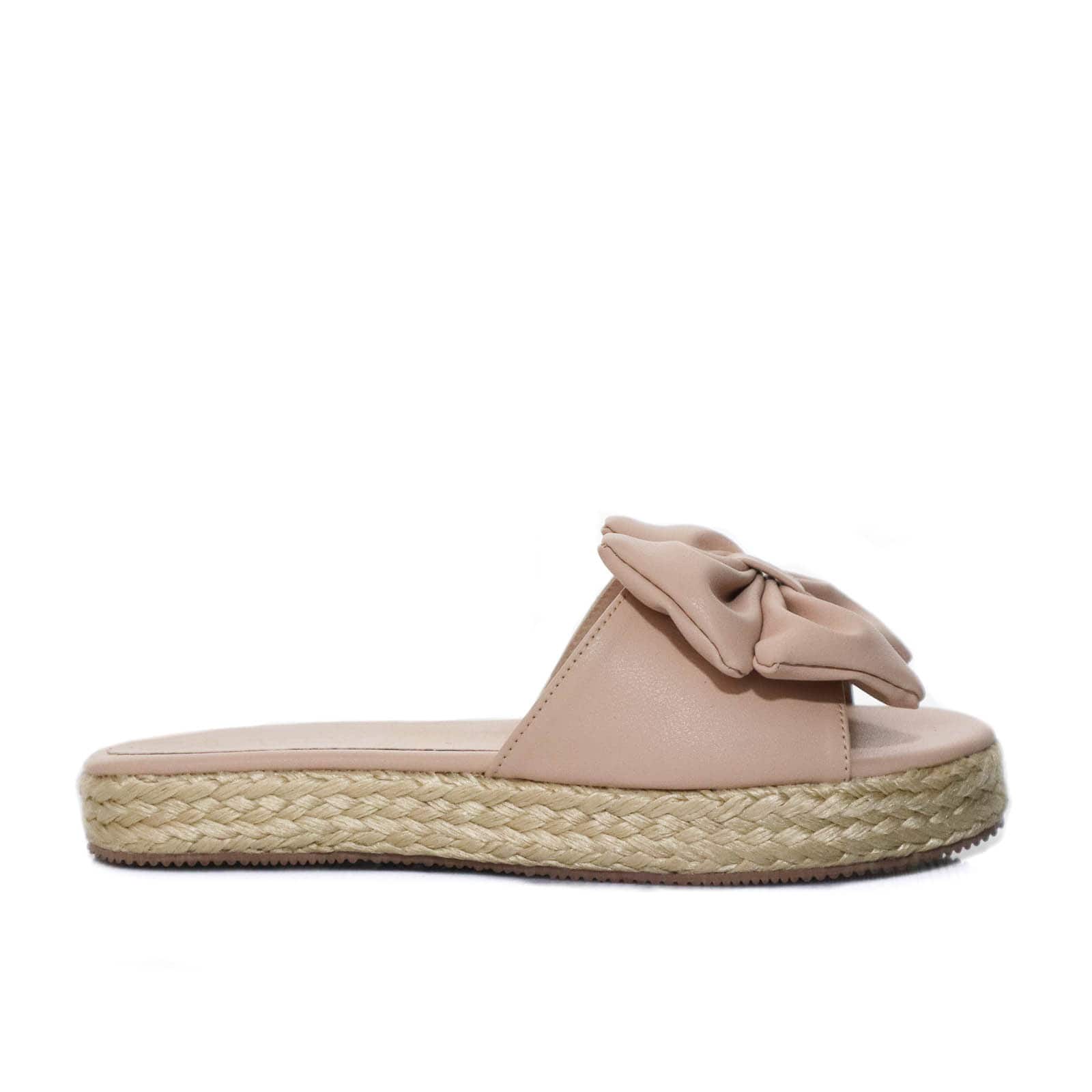 Sandalia plana nude para mujer M97-Z471