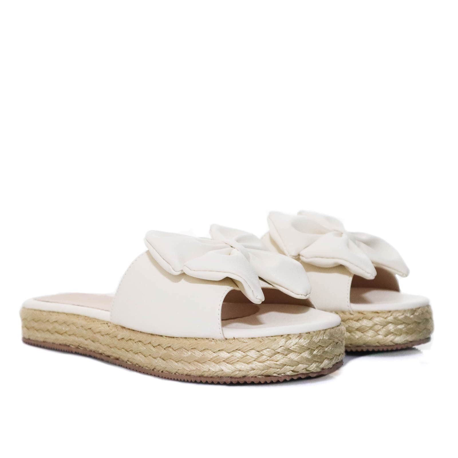 Sandalia plana talco para mujer M97-Z471