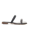 Sandalia plana negroxpiton para mujer MST92-Z43