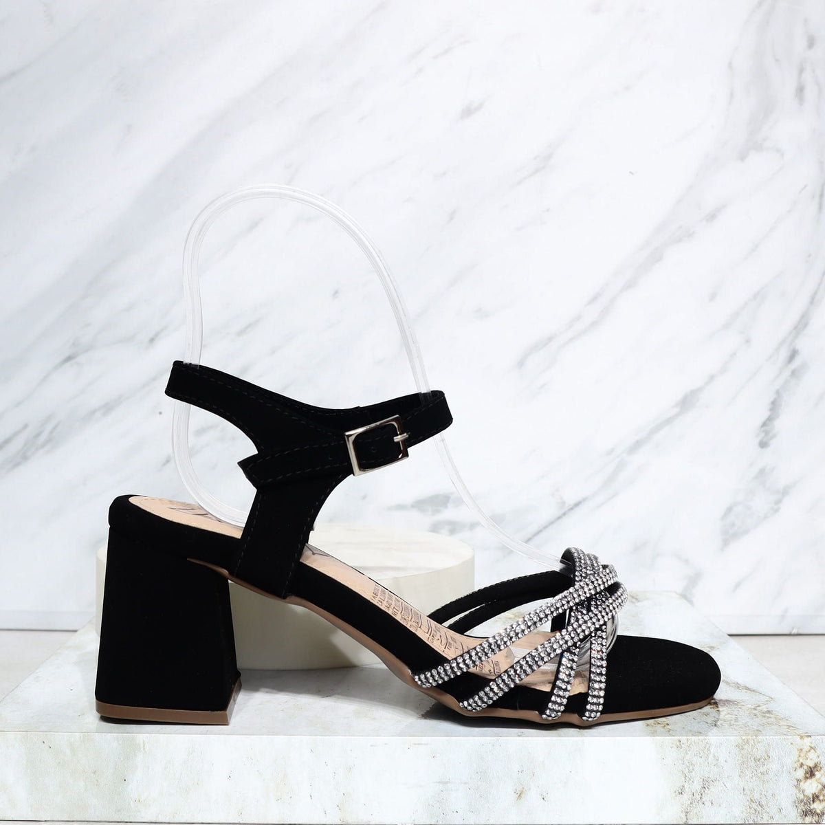 Sandalia 5 1/2 negro x murano para mujer N5460-Z473