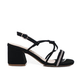 Sandalia tacon negro para mujer Q117-Z471